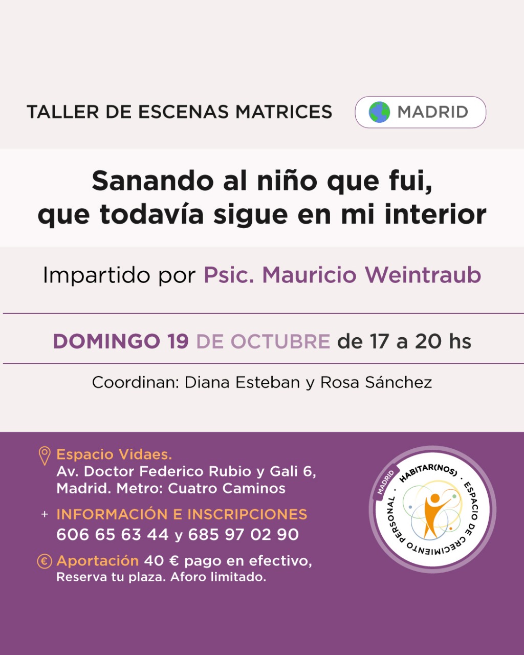Taller de Escenas Matrices - Madrid - Octubre 2025