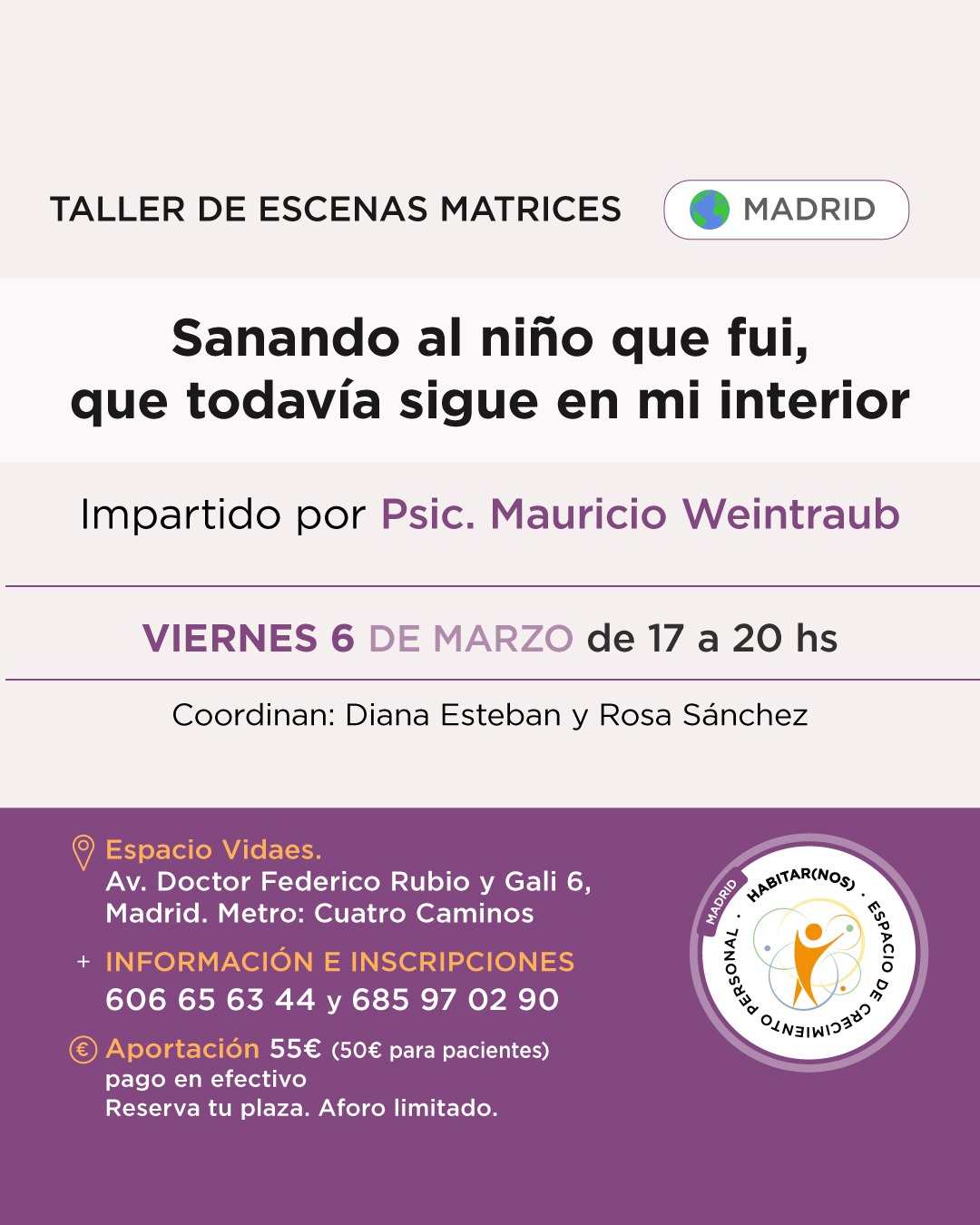 Taller de Escenas Matrices - Madrid - Marzo 2026